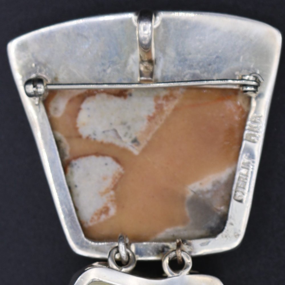 Vintage Amy Kahn Russell Pin/Pendant AKR silver - Picture 2 of 3